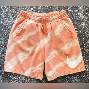 NIKE Custom 1/1 Acid Washed Peach Athletic Shorts Size Medium